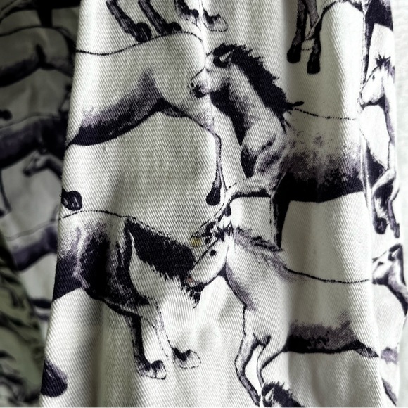 Vintage Adobe Rose 1995 Shirt Womens Large Western Horses Allover Print Purple - Picture 8 of 16